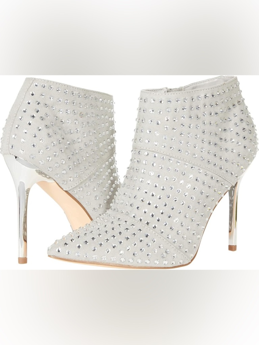 Steve Madden Primerra Rhinestone Embellished Stiletto Heel Booties Boots Size 9